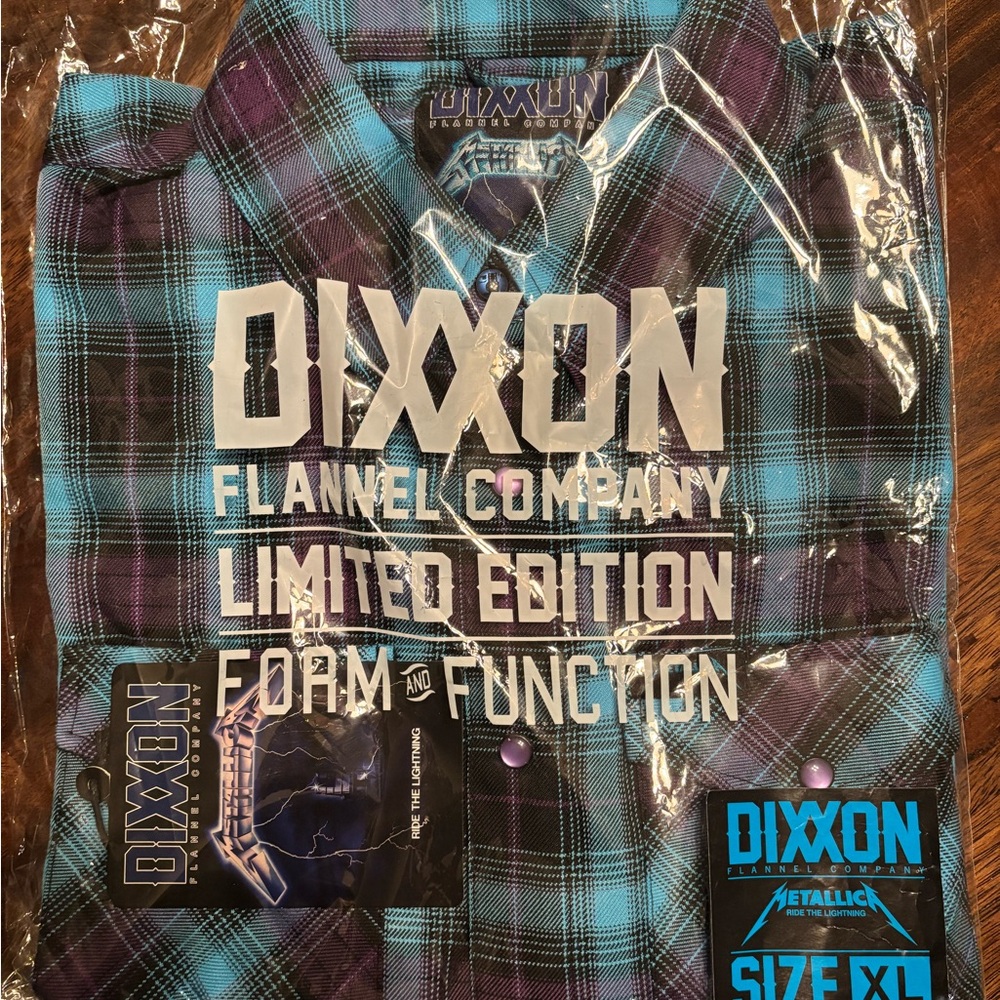 DIXXON Limited Edition Blue and Purple Flannel Shirt